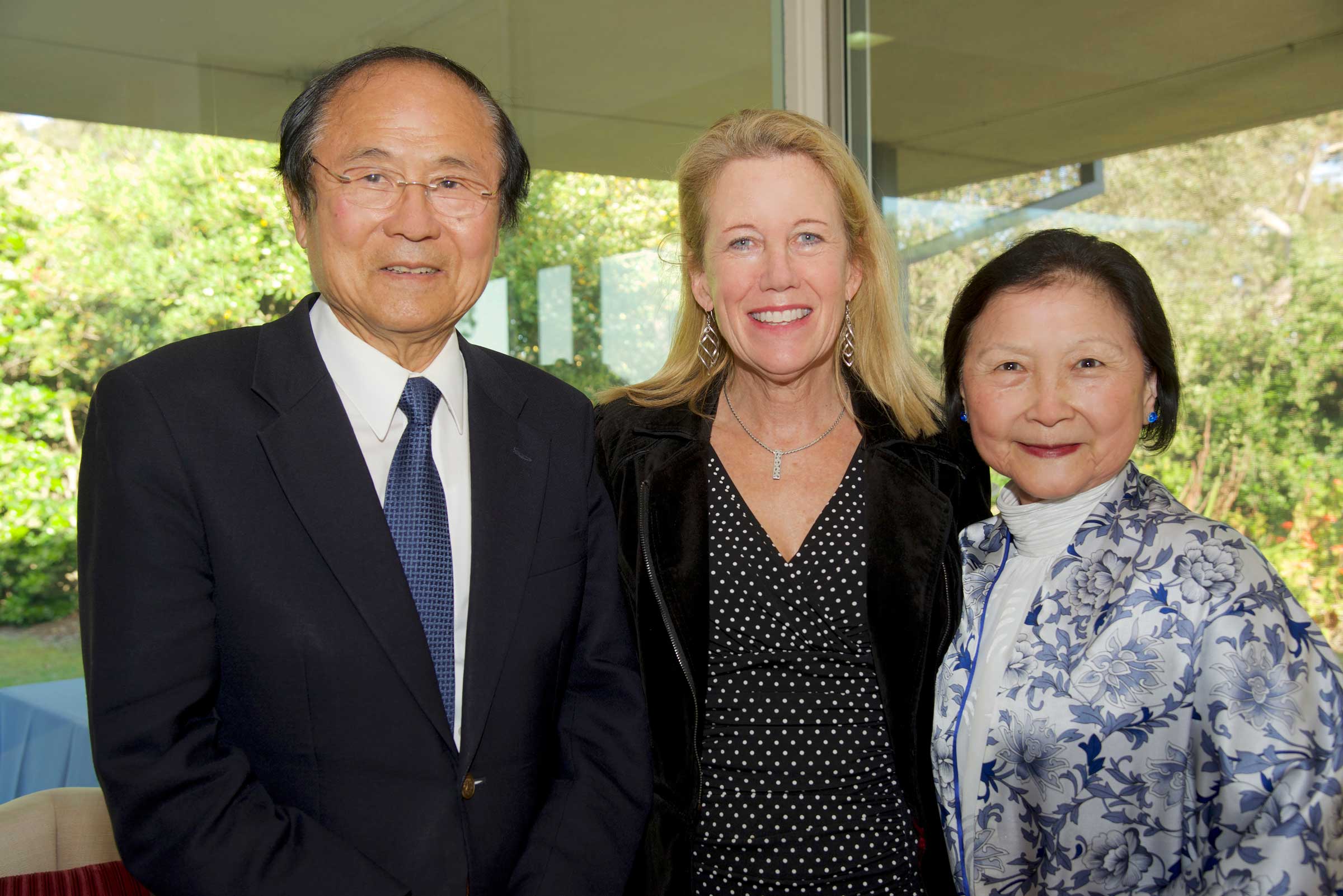 Lisa Bruce with Chencellor Henry and Dilling Yang