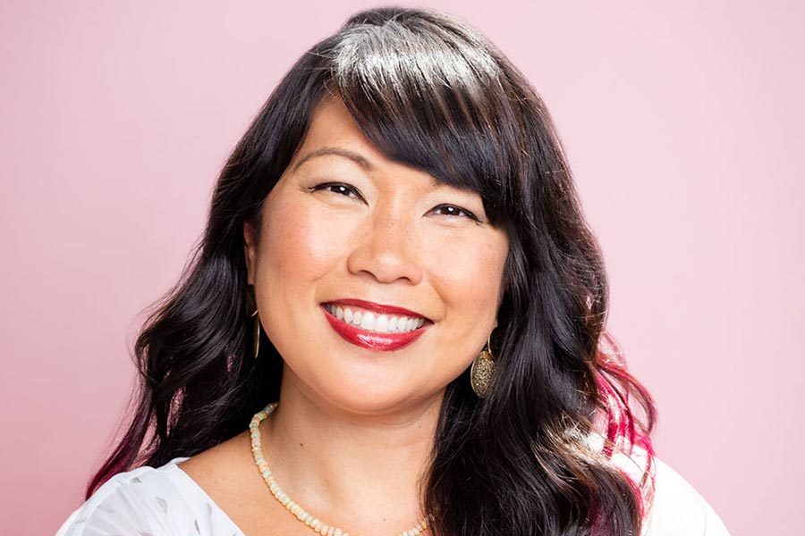 Annalyn Cruz w/ pink background