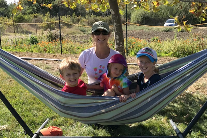 Katherine Emery and kids